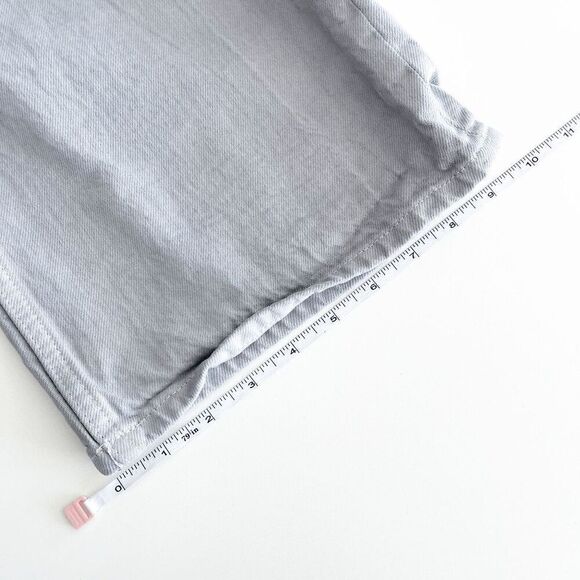 Zara Women's High Rise Straight Leg Boyfriend Denim Jeans Gray Size 6 - Picture 8 of 9